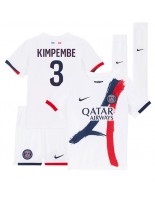 Paris Saint-Germain Presnel Kimpembe #3 Vieraspaita Lasten 2024-25 Lyhythihainen (+ shortsit)